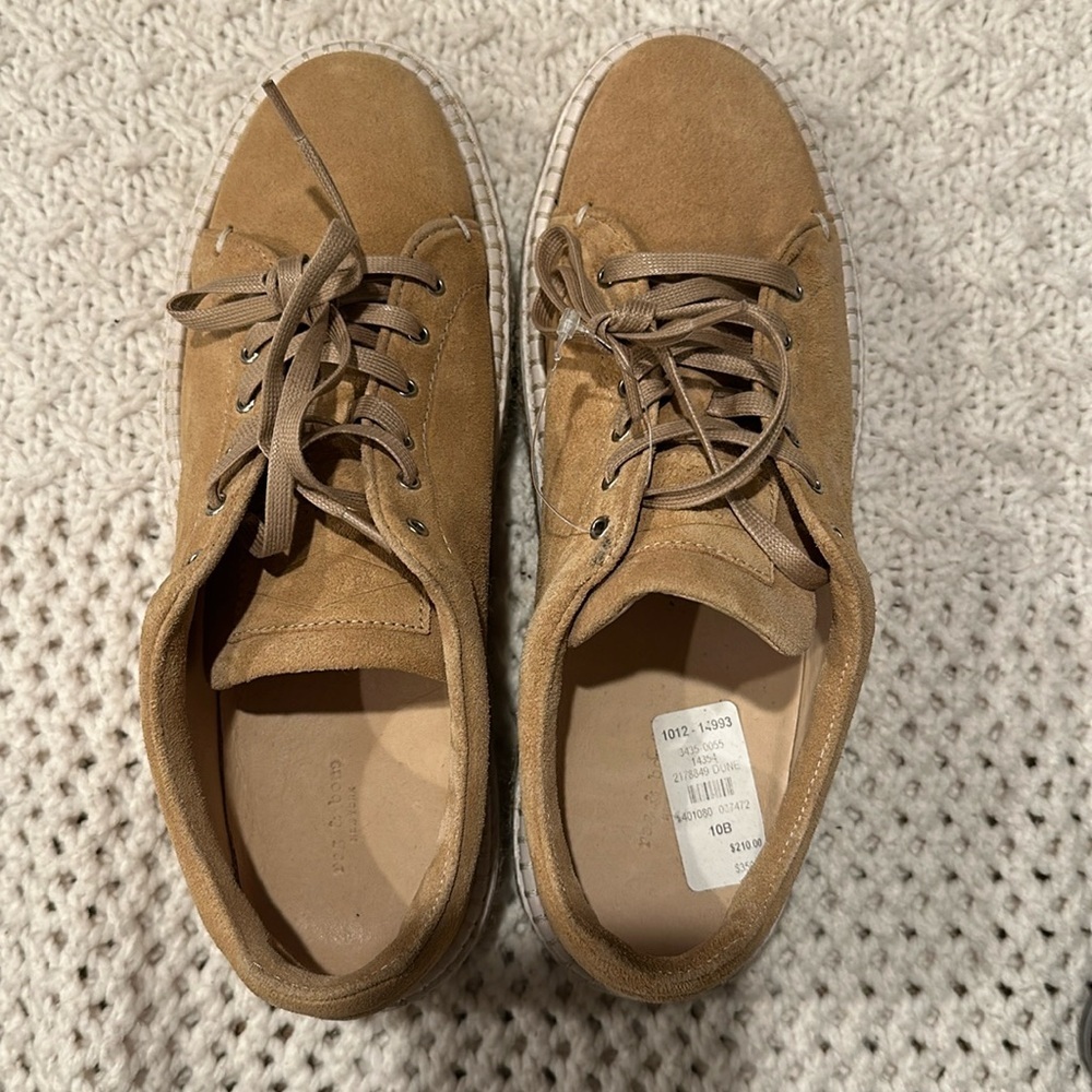Rag & Bone Kent Platform Espadrille Shoes In Dune Suede Size:40 (US 9)